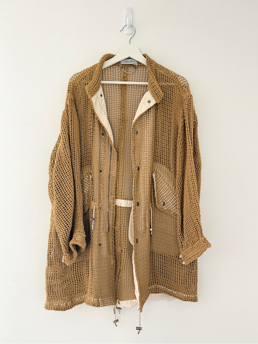 Rachel Comey Open-Weave Utility Jacket in Tan